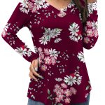 FOLUNSI Women's Plus Size Tops Casual Blouses Long Sleeve Flowy Tunic Tops m-4xl